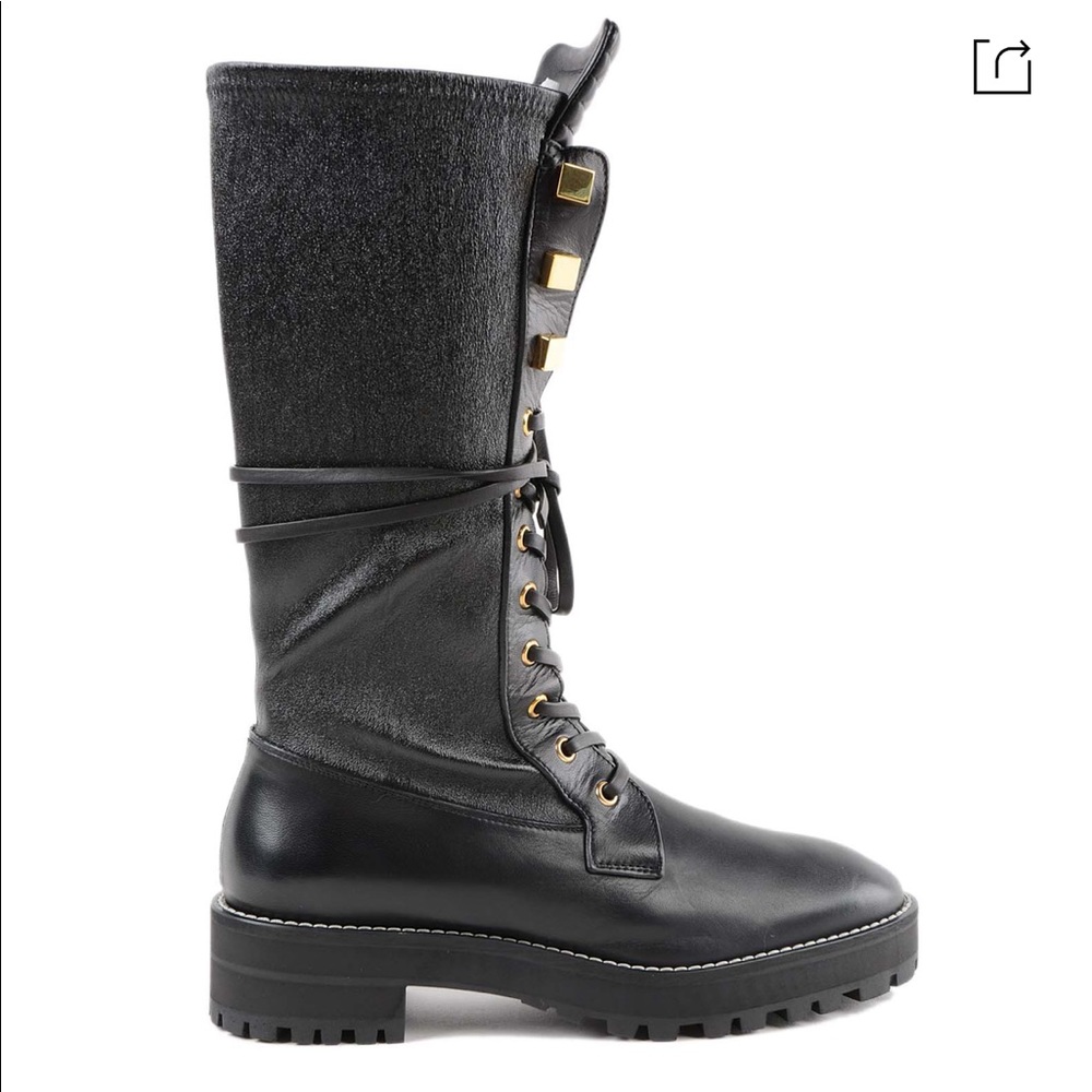 Elspeth Turin Combat Boots - Stuart Weitzman